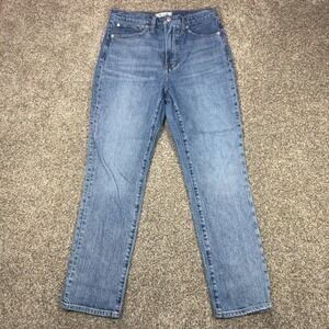 Madwell The Perfect Vintage Jean Womens 27 Medium Wash High‎ Rise Straight Denim